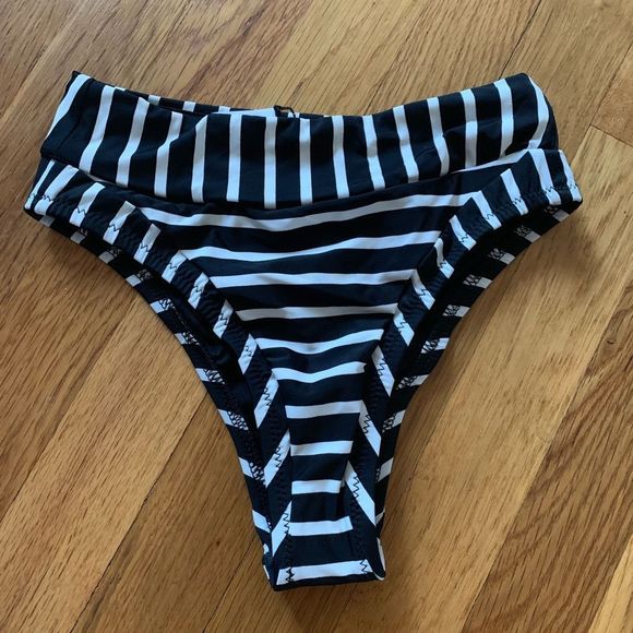Nasty Gal striped bikini bottom. New. - Picture 2 of 4